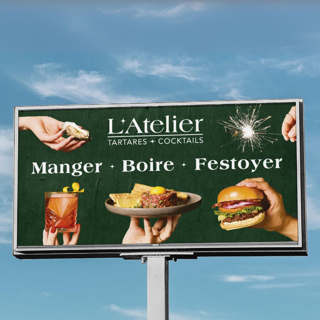 Manger. Boire. Festoyer: A 360° Campaign for L’Atelier